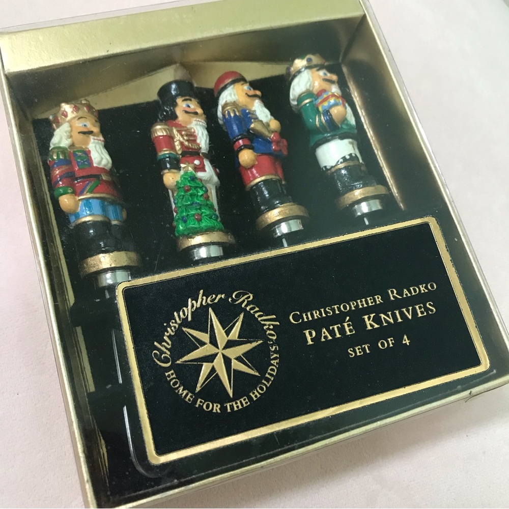 Radko holiday pate’ knives